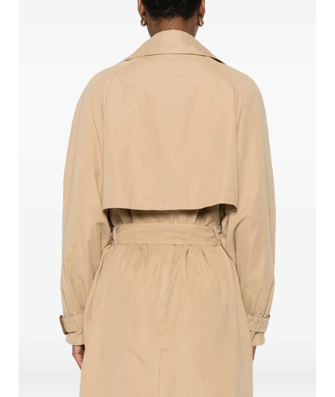 ISABEL MARANT Бежевый полиэстеровый тренч/плащ, фото 4