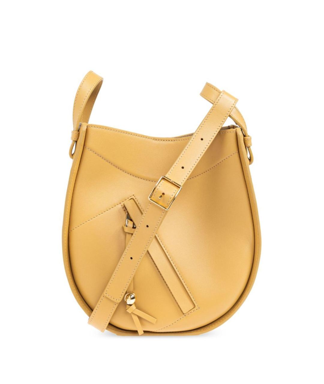 LOEWE Желтая кожаная сумка тоут, фото 1