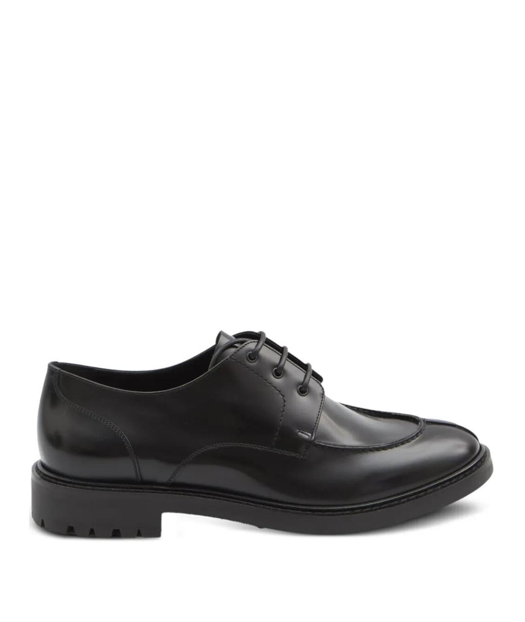 SAINT LAURENT Черные кожаные туфли, фото 1