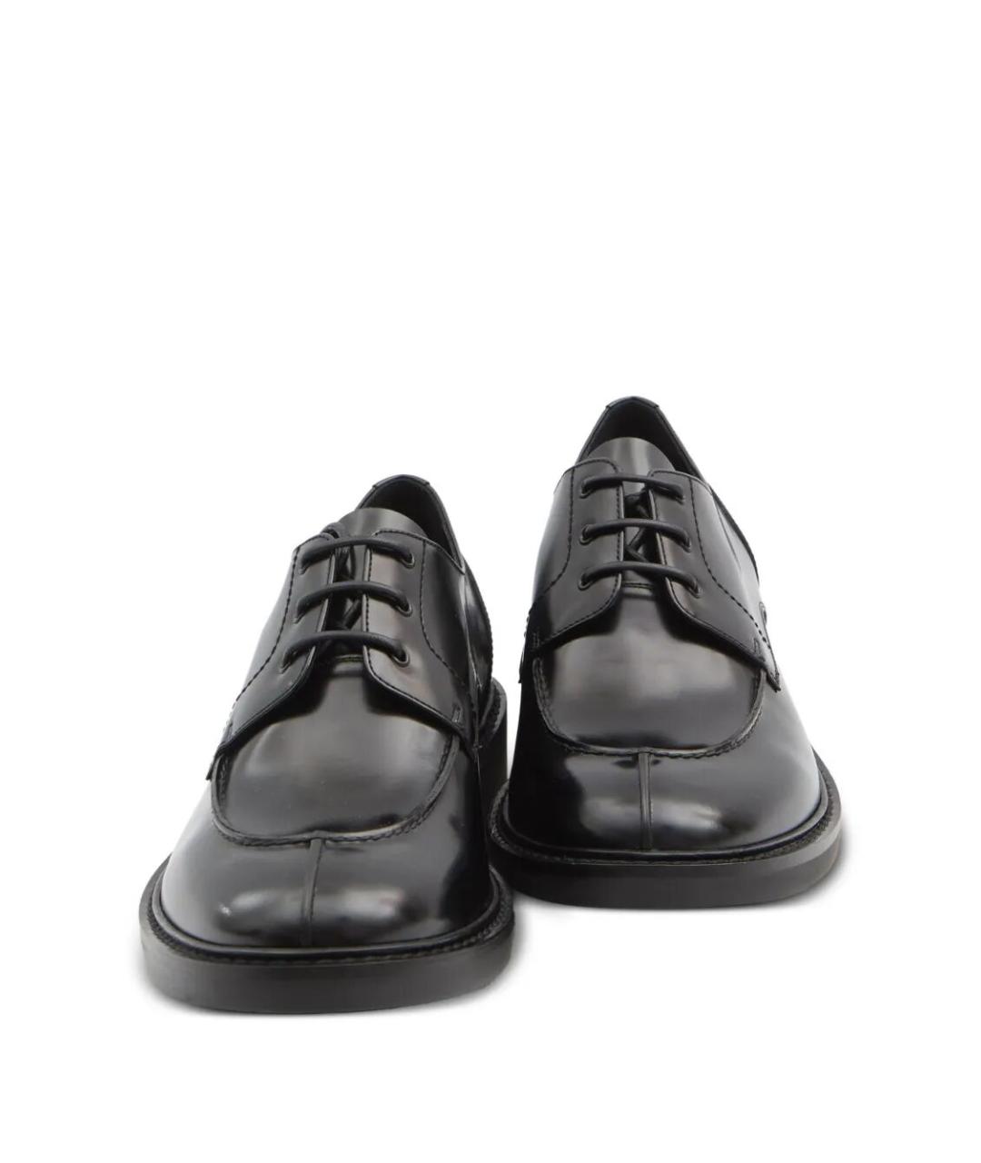 SAINT LAURENT Черные кожаные туфли, фото 2