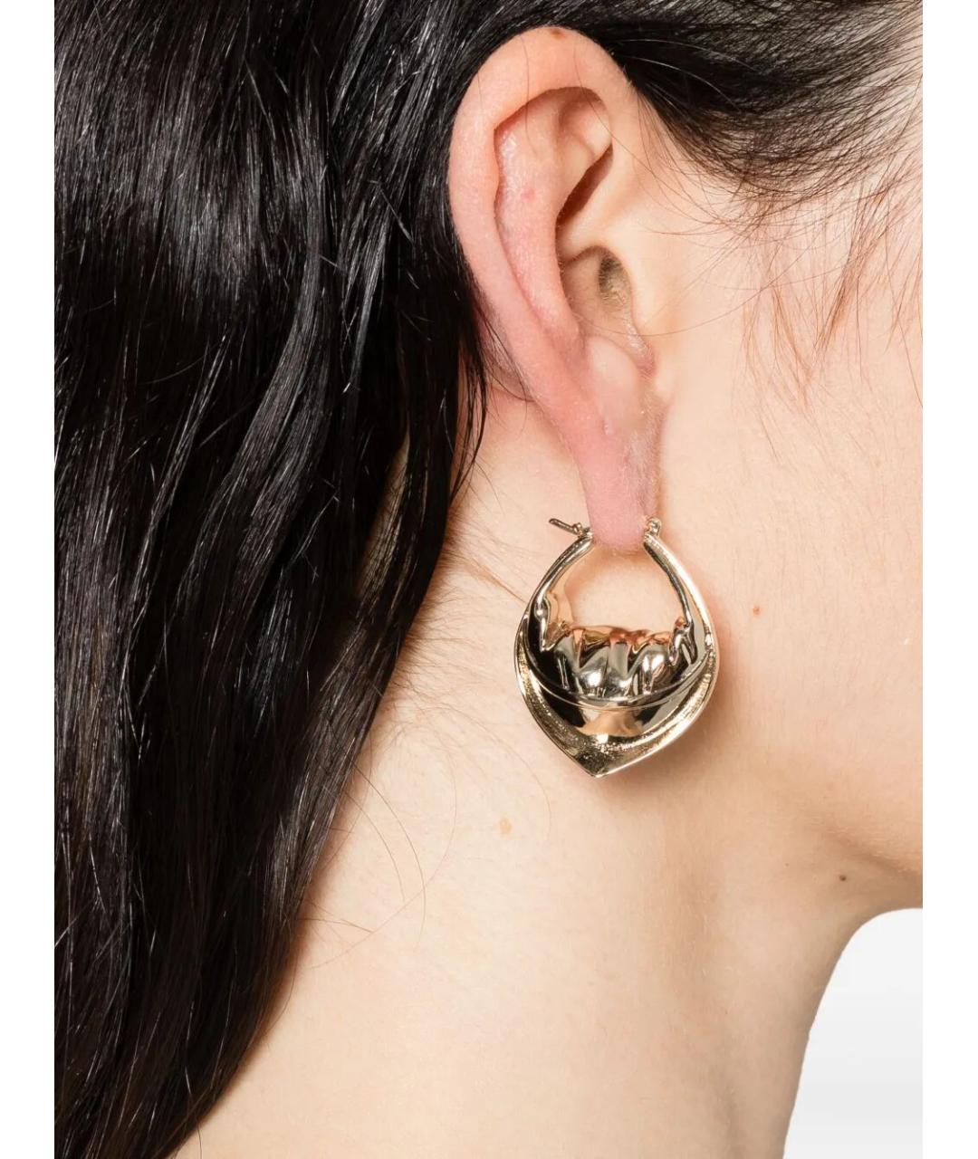 FEDERICO CINA Золотые латунные серьги, фото 2