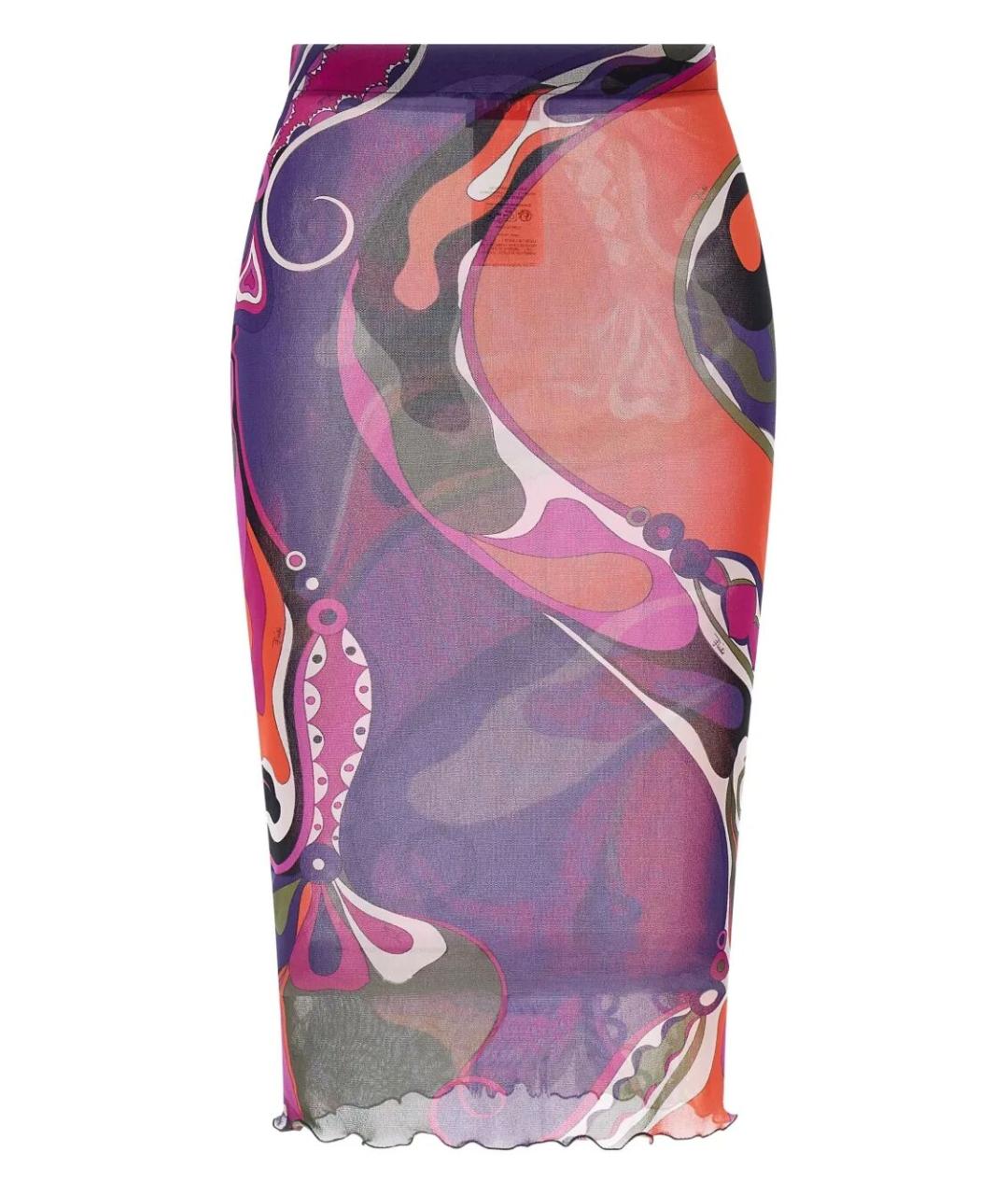 PUCCI Мульти полиамидовая юбка миди, фото 1