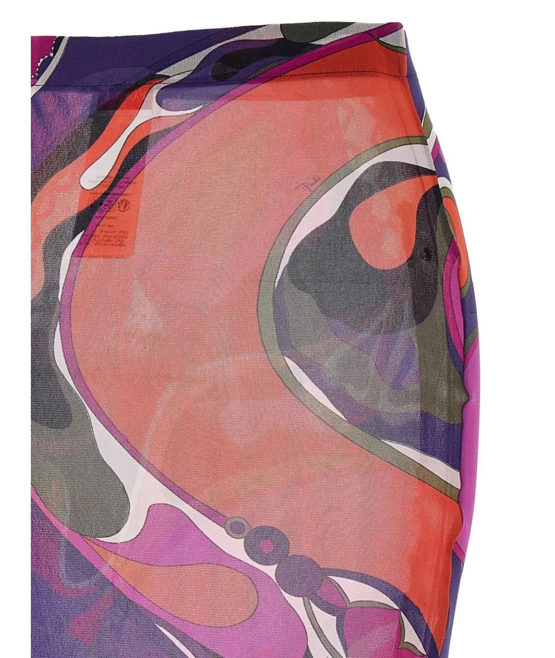 PUCCI Мульти полиамидовая юбка миди, фото 4