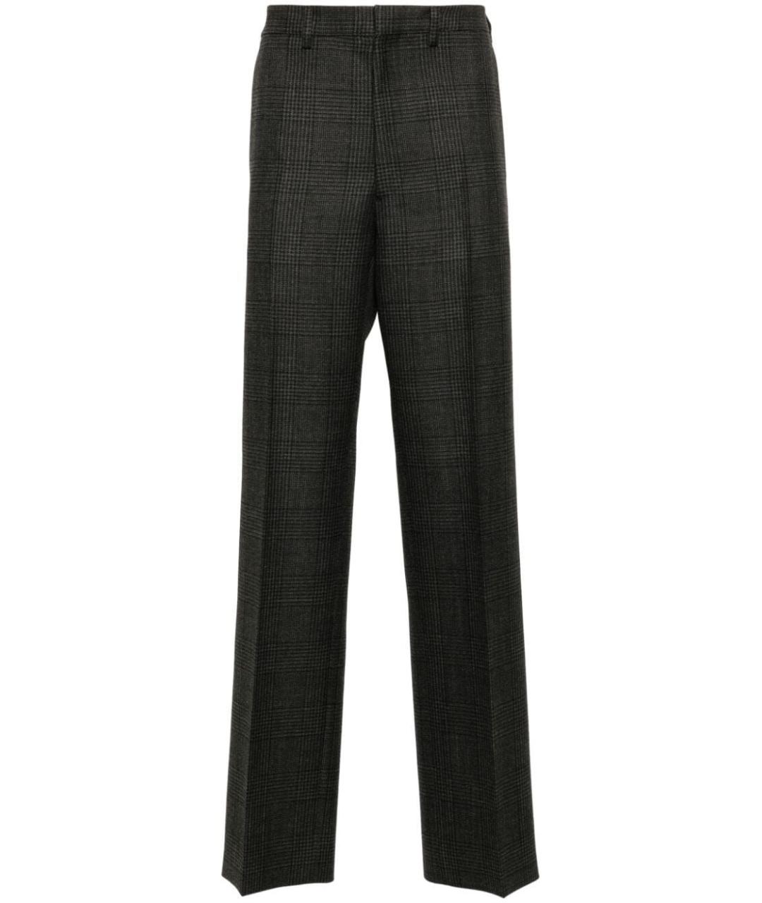 PRADA Антрацитовые шерстяные повседневные брюки, фото 1