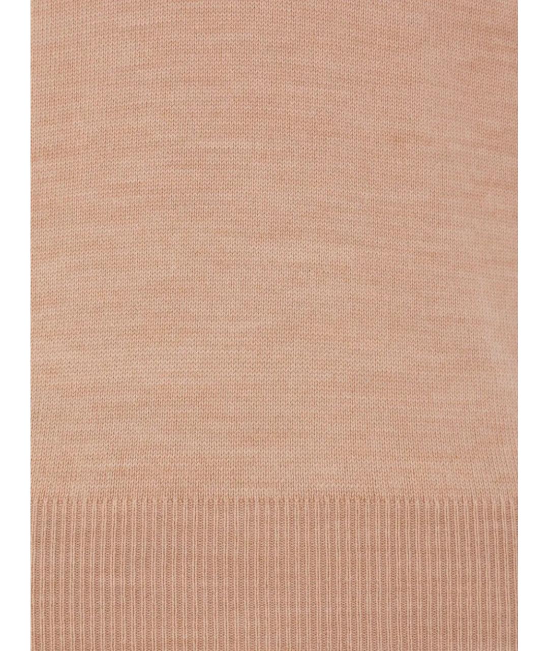 FENDI Розовый шерстяной джемпер / свитер, фото 4