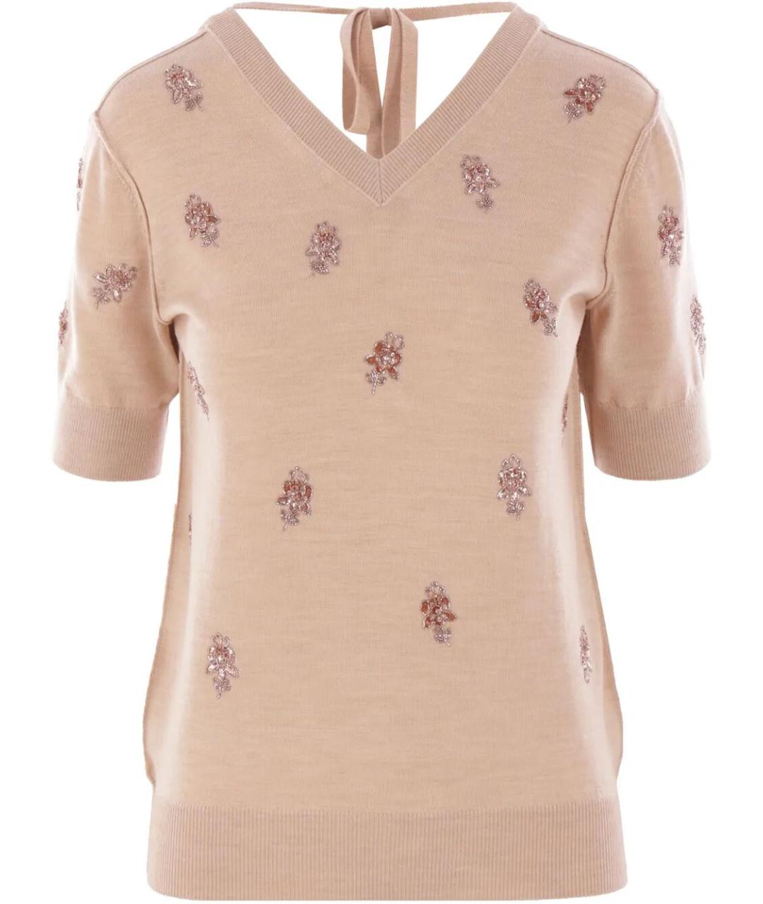 FENDI Розовый шерстяной джемпер / свитер, фото 1