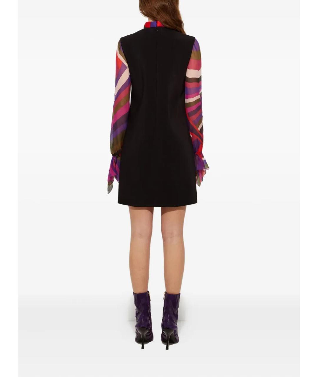 PUCCI Черное вискозное коктейльное платье, фото 4