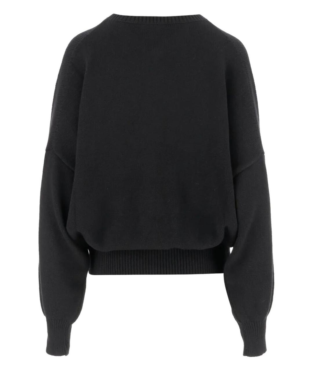 KHAITE Черный кашемировый джемпер / свитер, фото 2