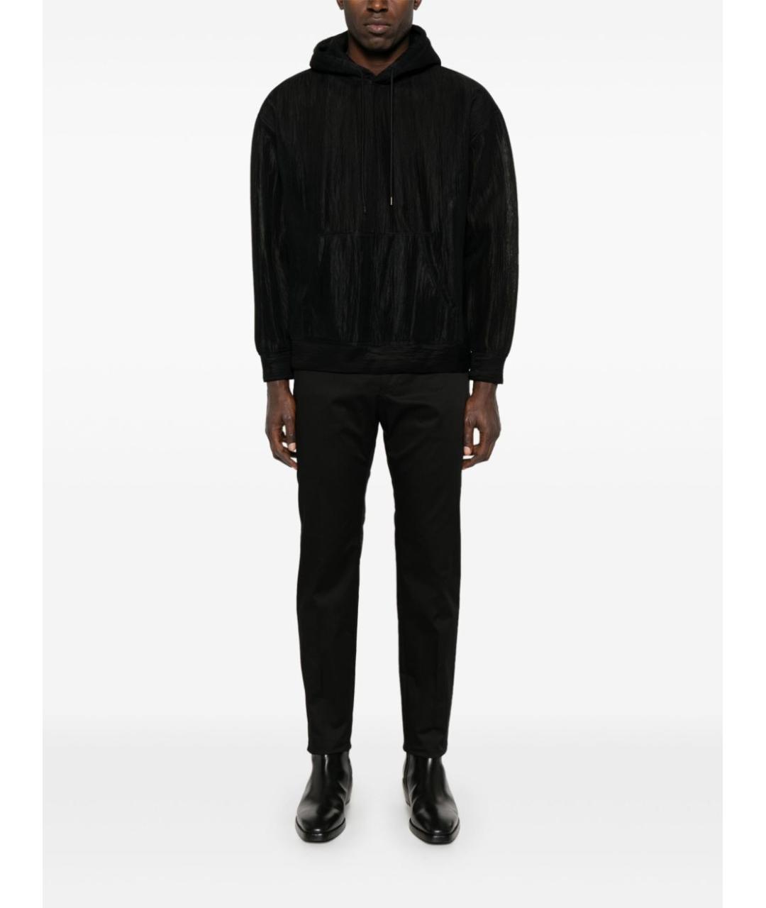 DOLCE&GABBANA Черные хлопковые классические брюки, фото 5