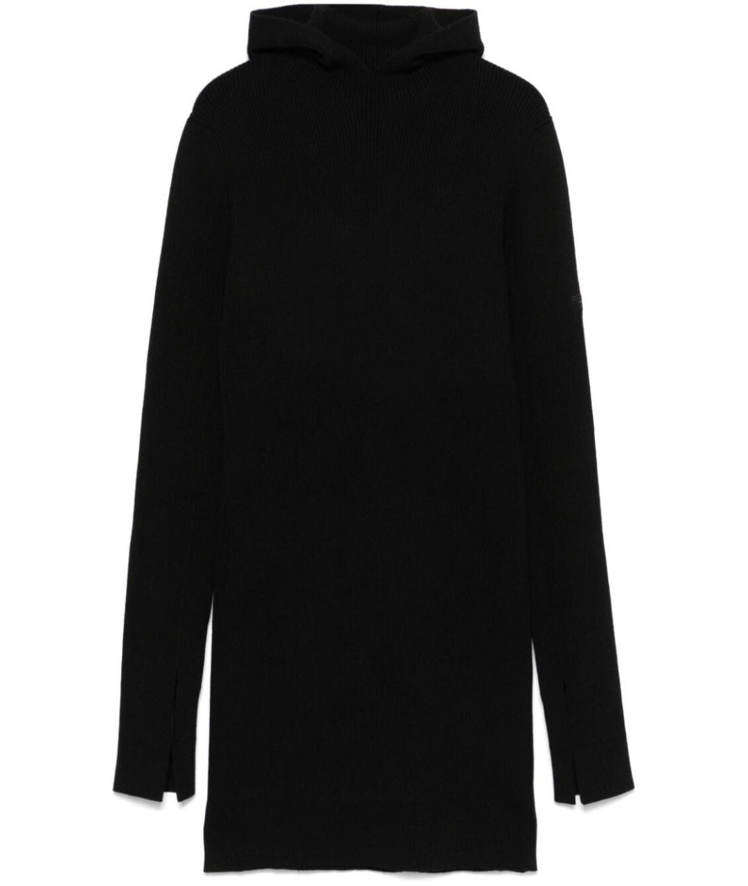 FENDI Черное шерстяное повседневное платье, фото 1