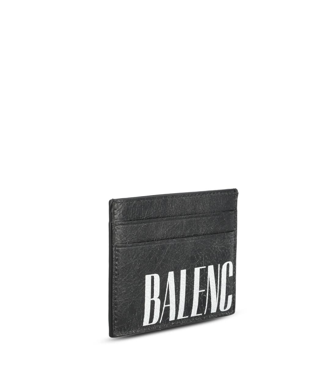 BALENCIAGA Черный кожаный кардхолдер, фото 3