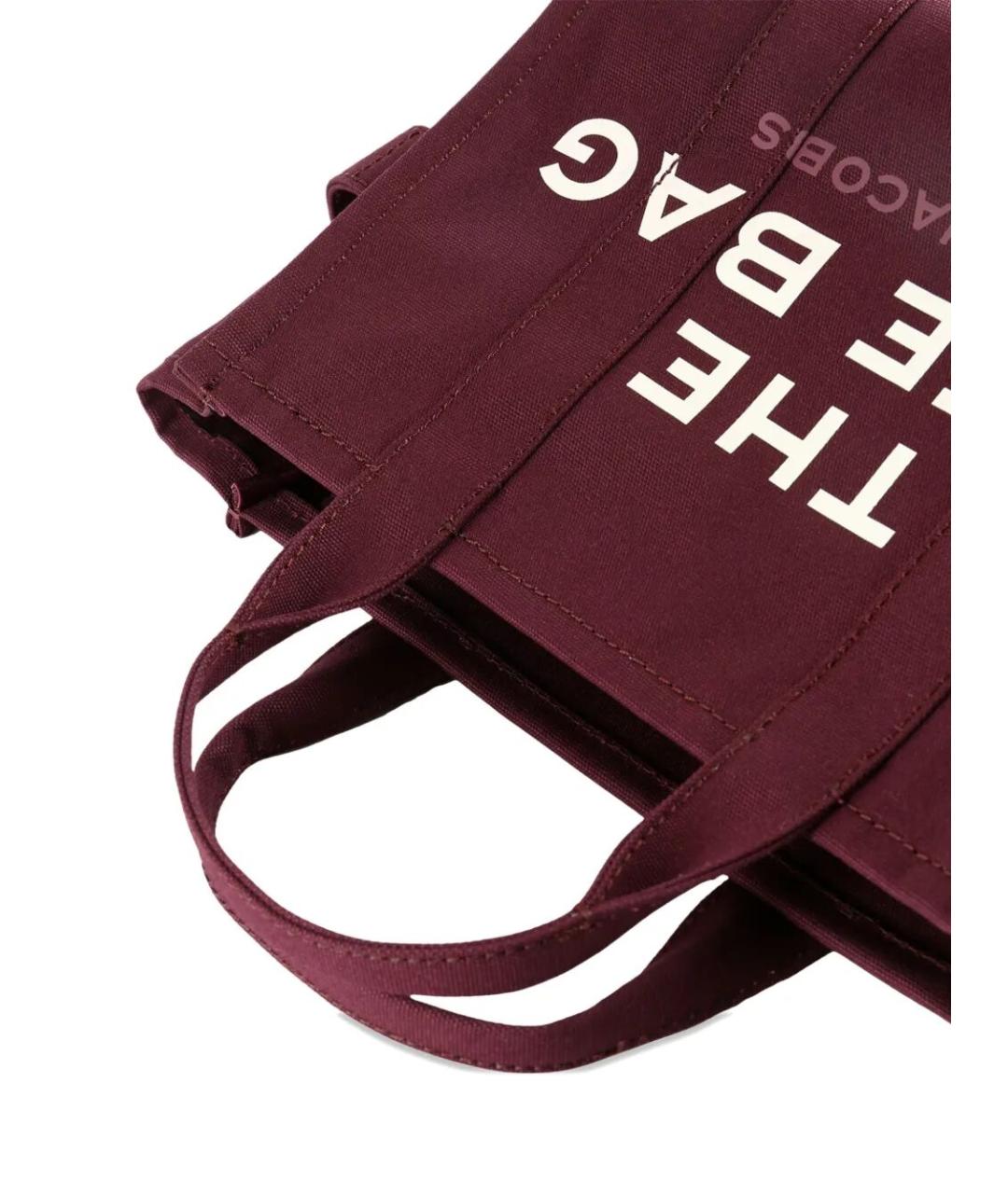 MARC JACOBS Бордовая тканевая сумка тоут, фото 3