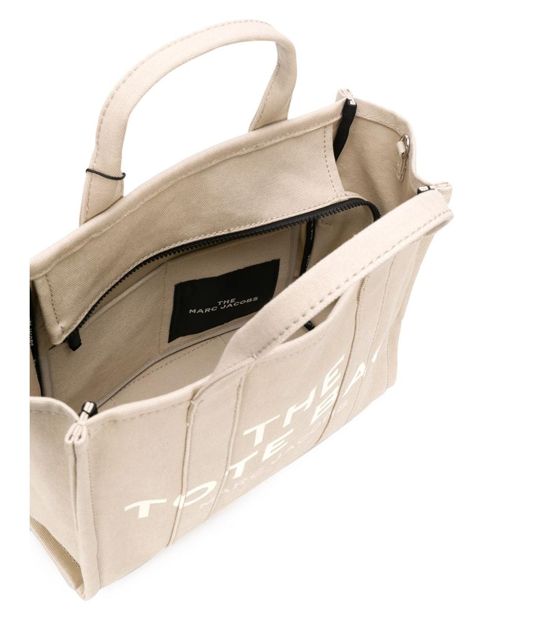 MARC JACOBS Бежевая тканевая сумка тоут, фото 5