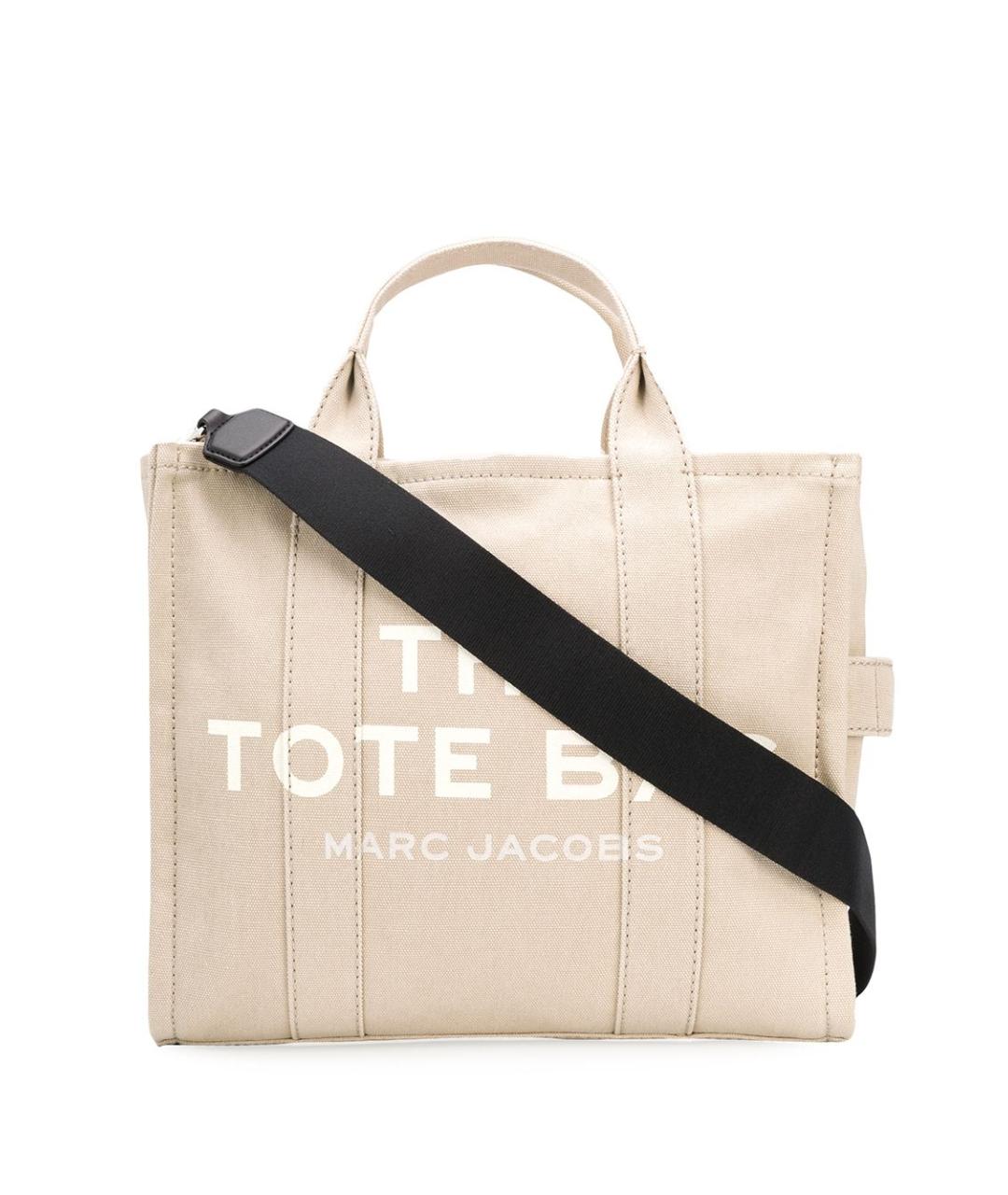 MARC JACOBS Бежевая тканевая сумка тоут, фото 1