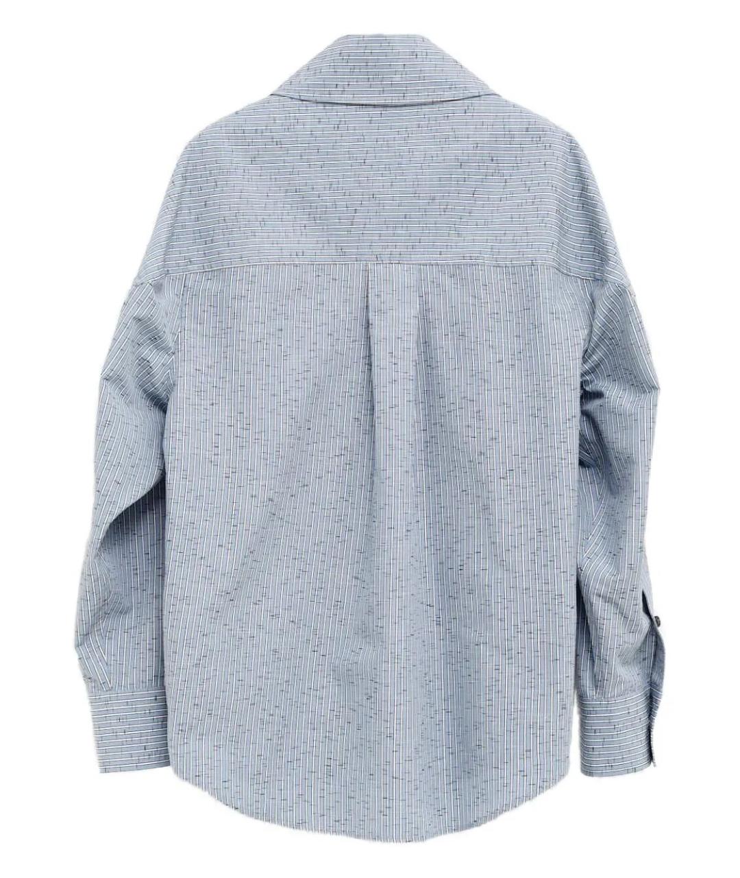 BOTTEGA VENETA Голубая хлопковая рубашка, фото 2