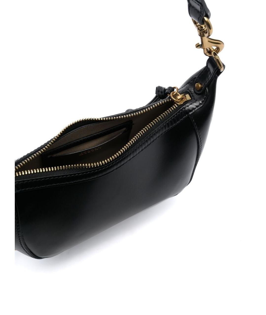 ISABEL MARANT Черная кожаная сумка через плечо, фото 4