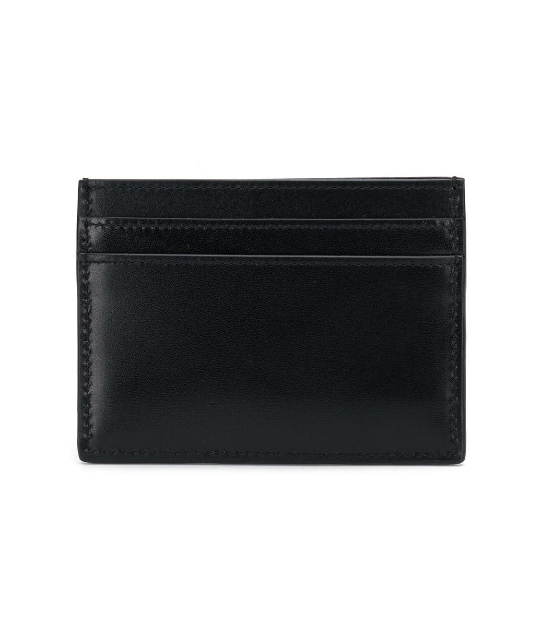 SAINT LAURENT Черный кожаный кардхолдер, фото 2