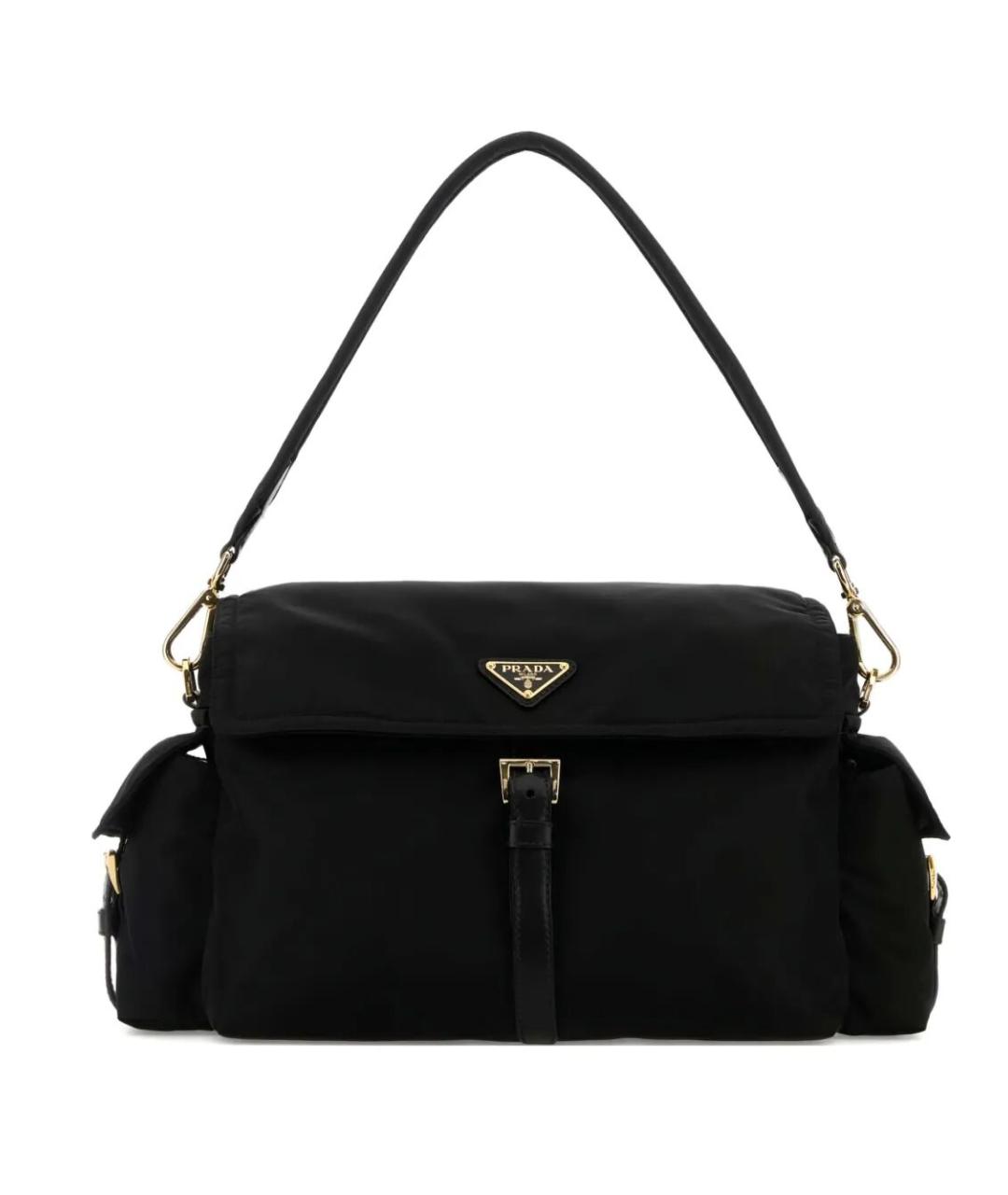 PRADA Черная синтетическая сумка через плечо, фото 1