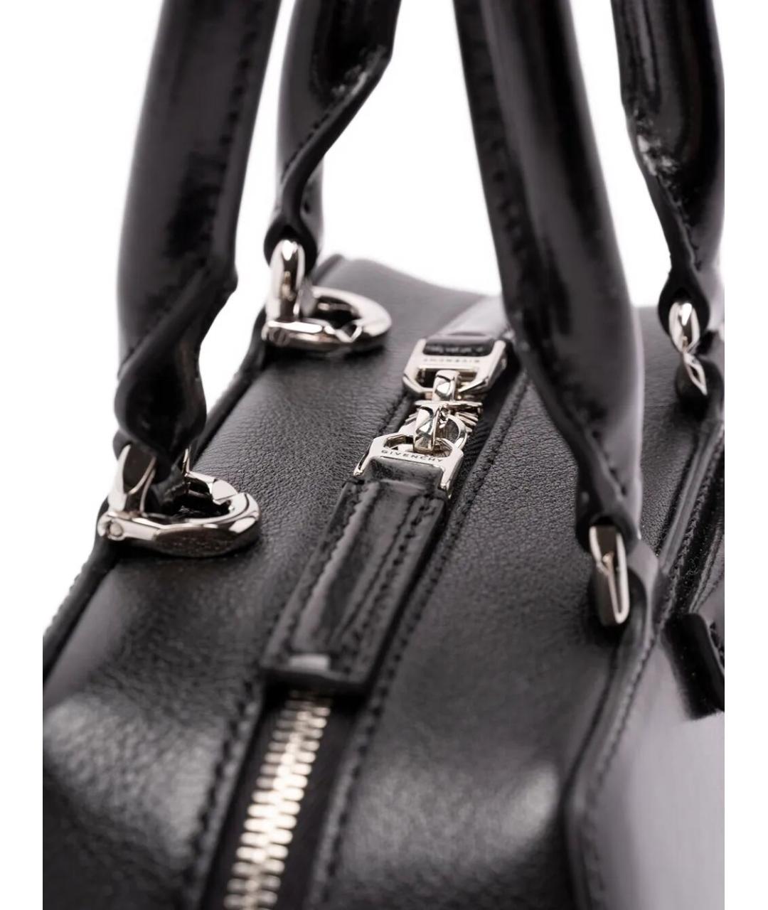 GIVENCHY Черная кожаная сумка тоут, фото 4