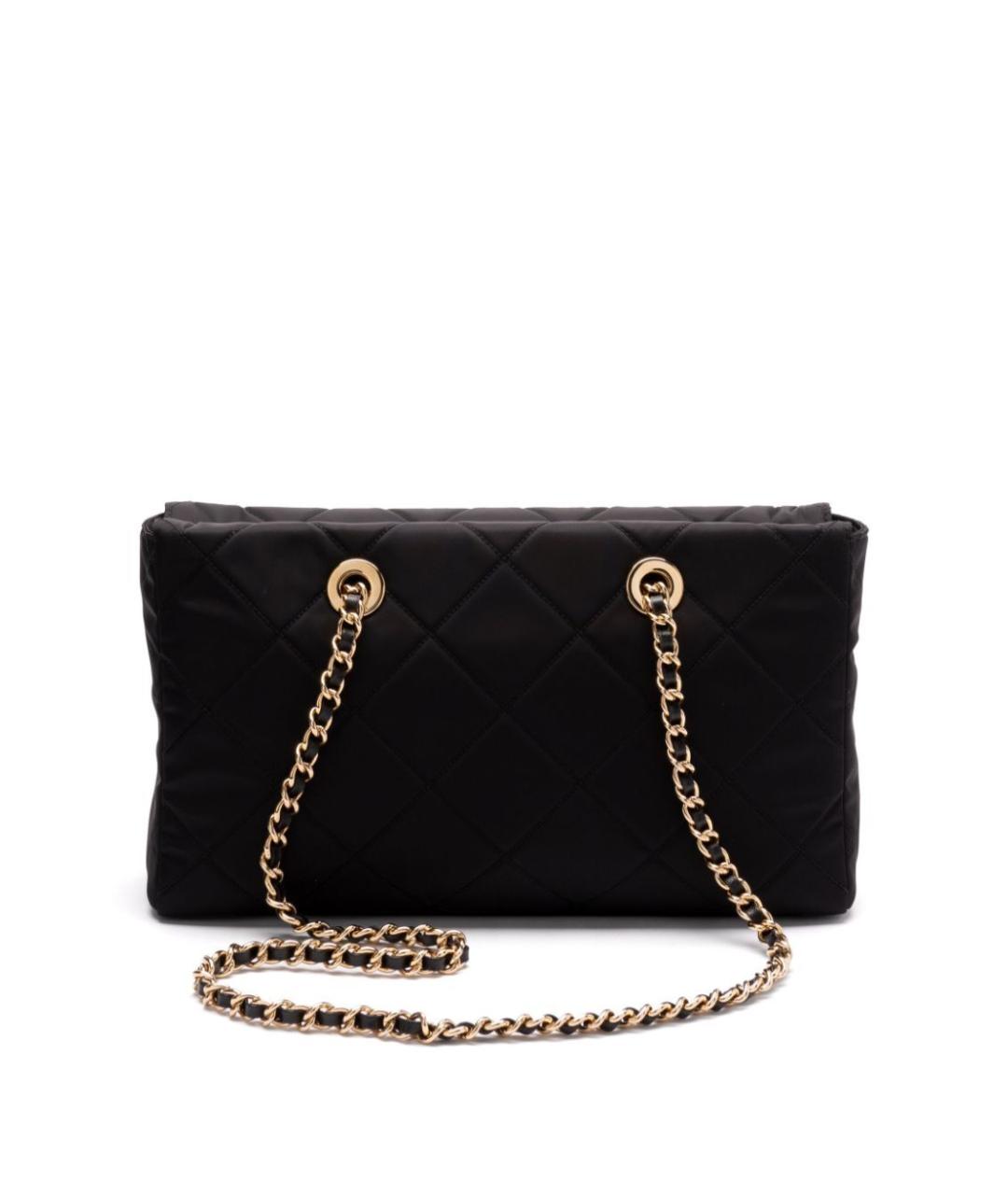 PRADA Черная синтетическая сумка тоут, фото 4