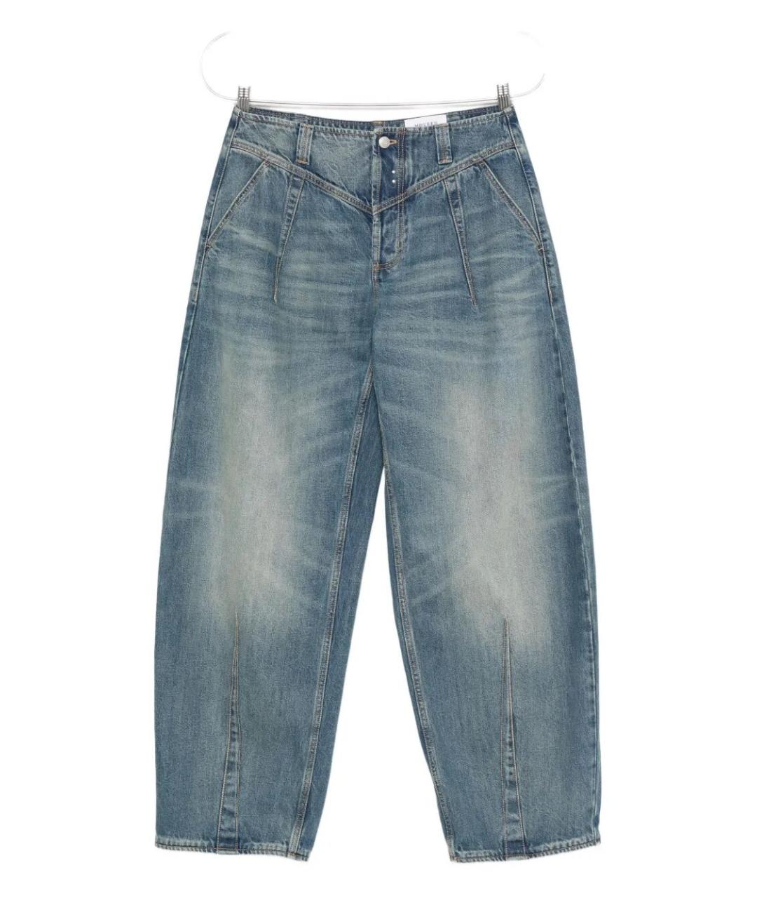 ALEXANDER MCQUEEN Голубые хлопковые прямые джинсы, фото 1