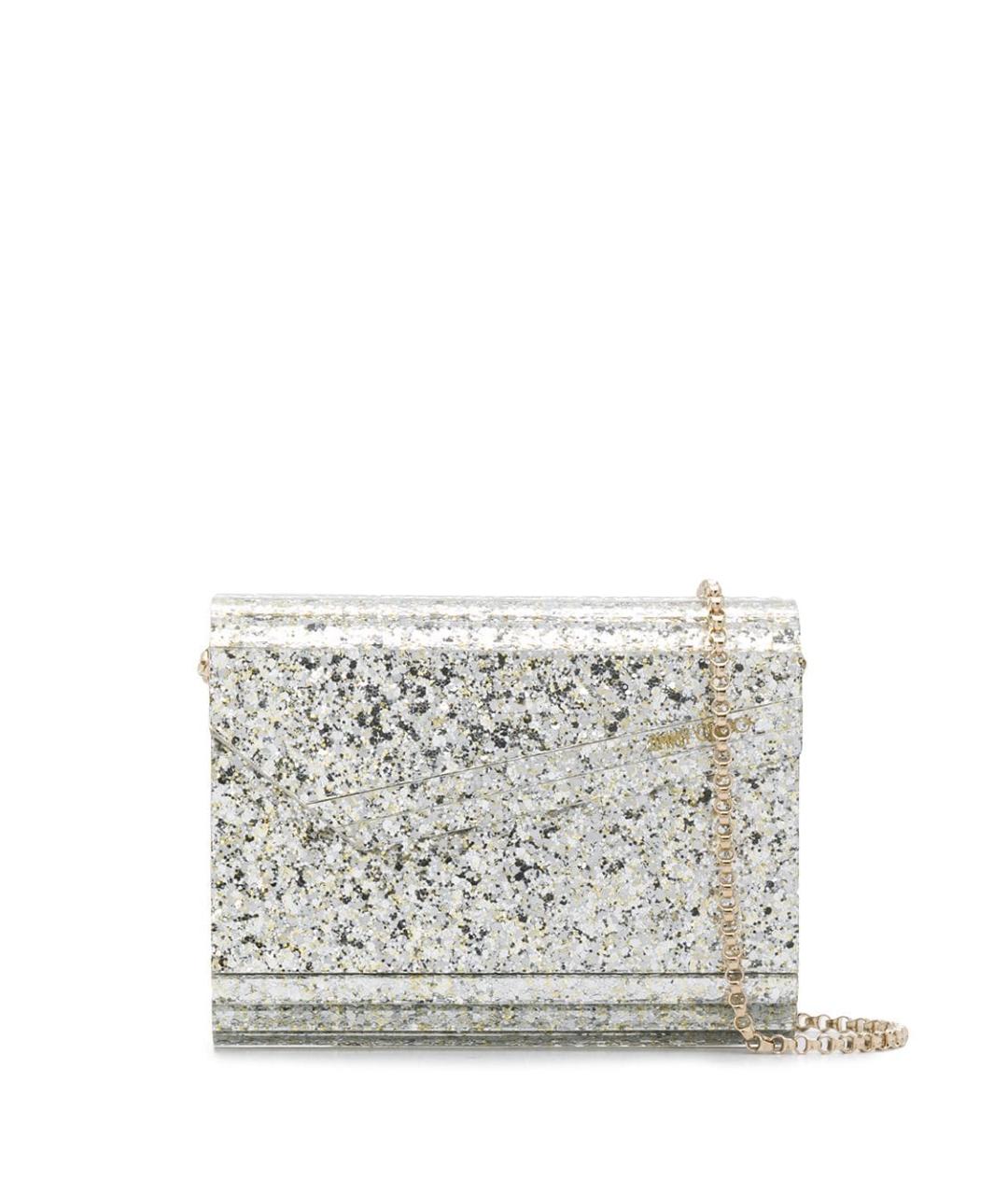 JIMMY CHOO Серебряная синтетическая сумка через плечо, фото 1