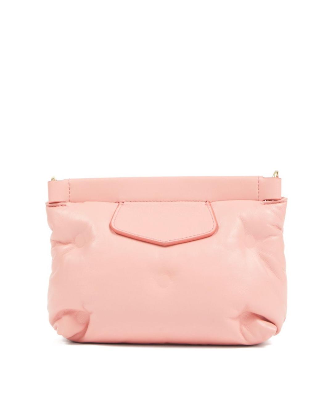 MAISON MARGIELA Розовая кожаная сумка через плечо, фото 6