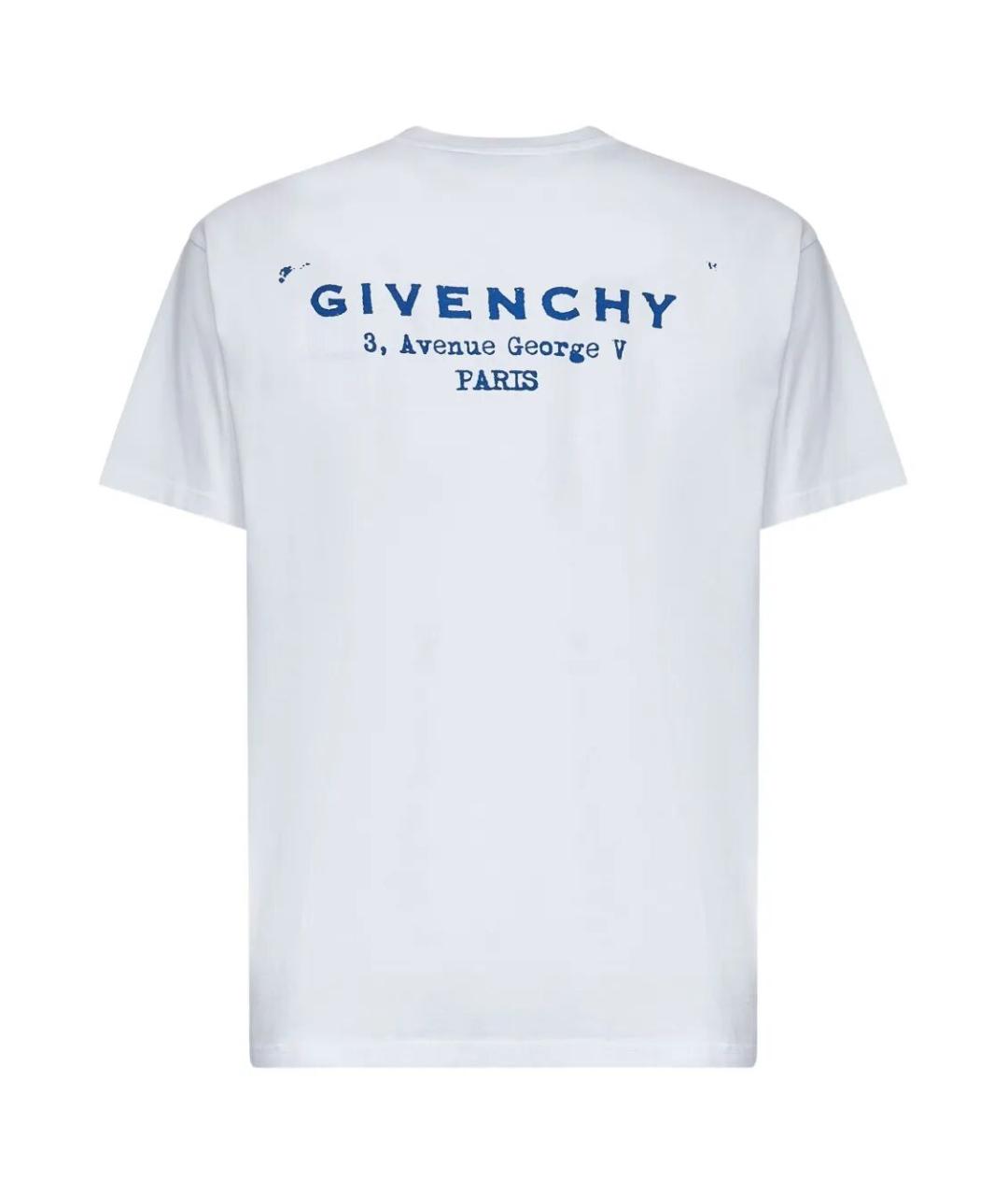 GIVENCHY Белая хлопковая футболка, фото 2