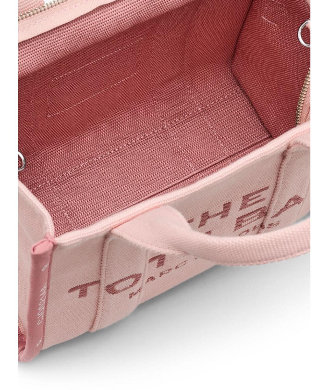MARC JACOBS Розовая хлопковая сумка тоут, фото 4