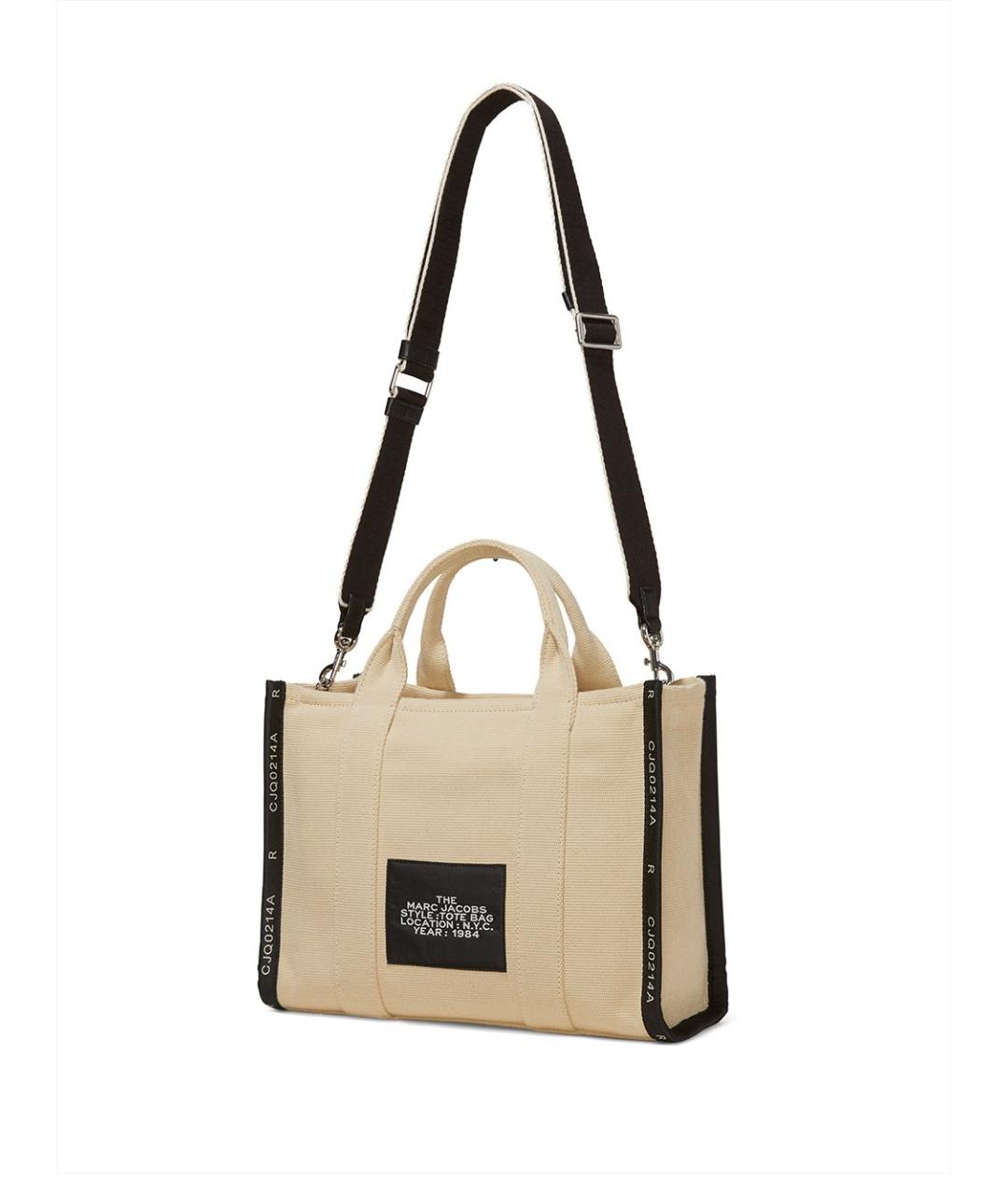 MARC JACOBS Бежевая хлопковая сумка тоут, фото 3