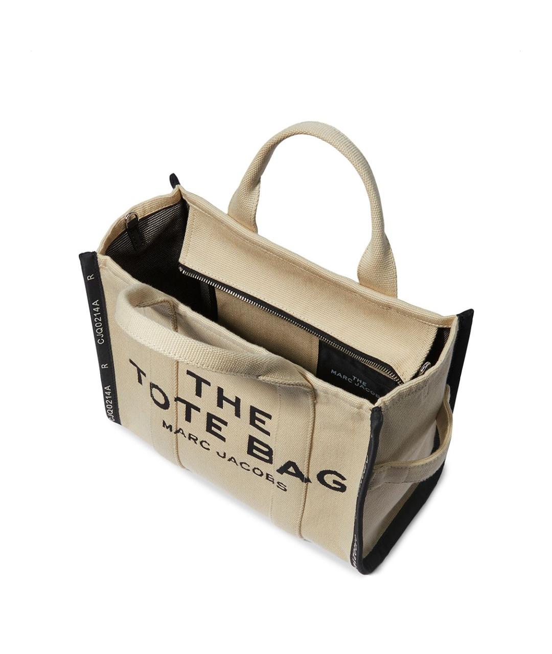MARC JACOBS Бежевая хлопковая сумка тоут, фото 2
