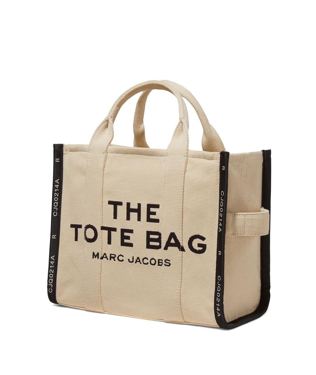 MARC JACOBS Бежевая хлопковая сумка тоут, фото 4