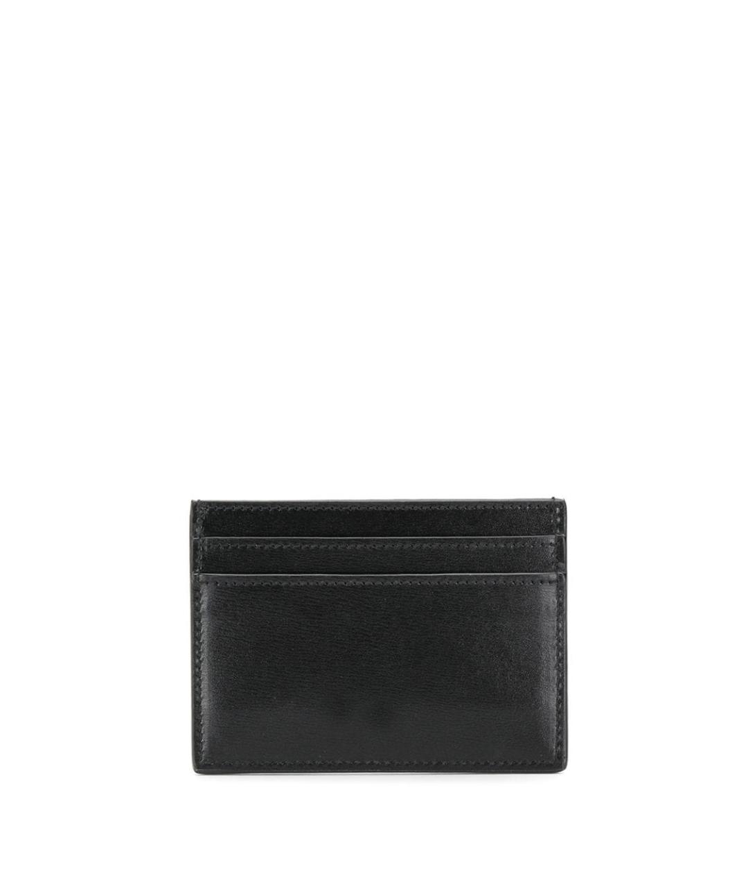 SAINT LAURENT Черный кожаный кардхолдер, фото 2