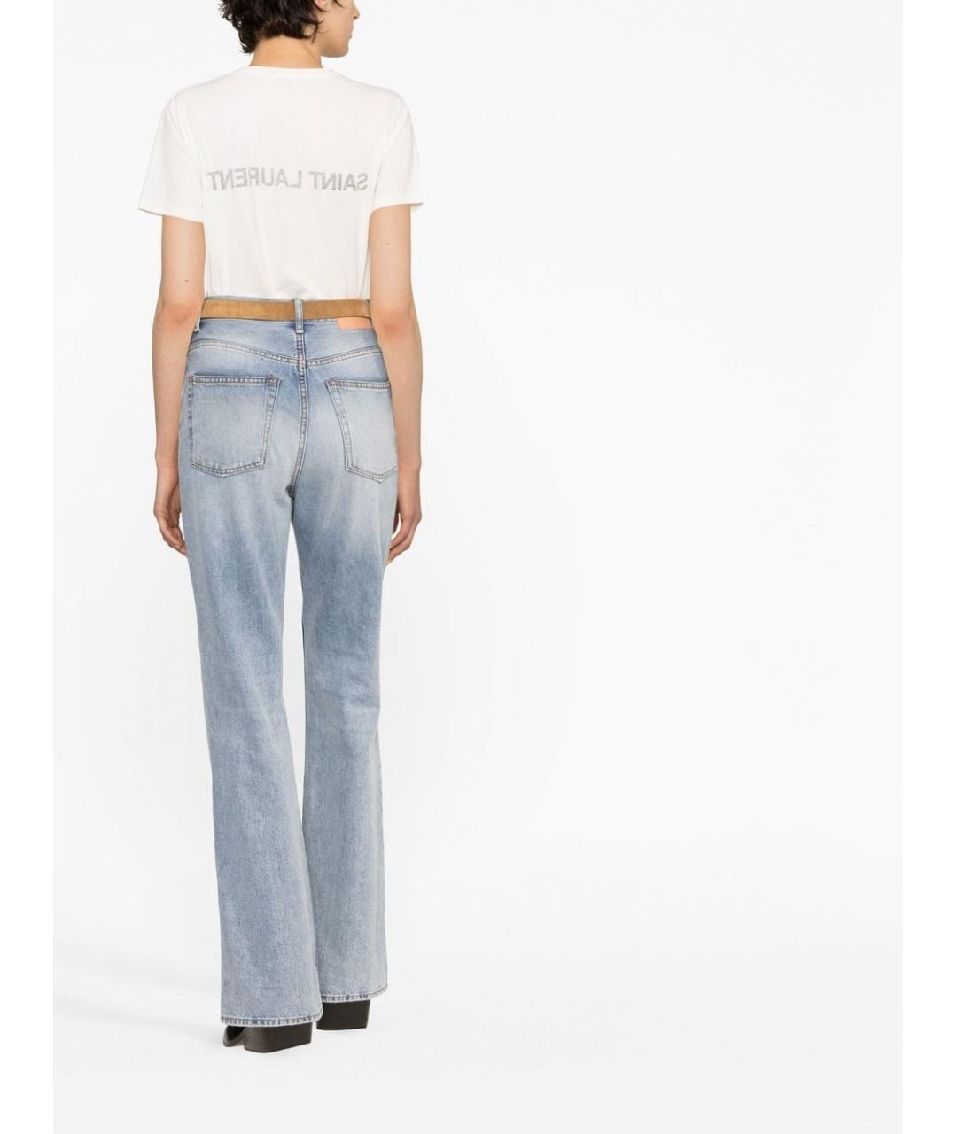 SAINT LAURENT Белая хлопковая футболка, фото 2