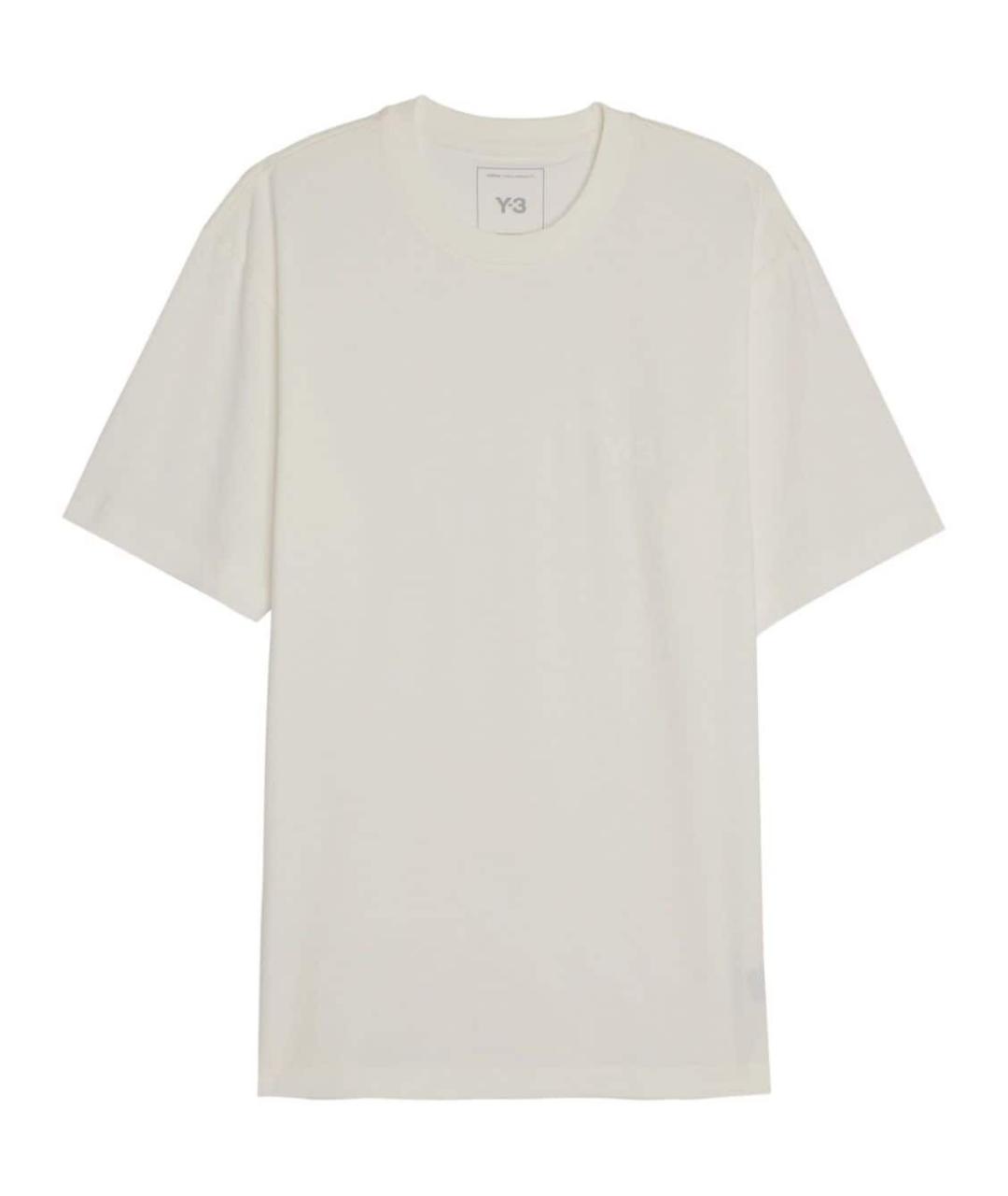 Y-3 Белая хлопковая футболка, фото 1