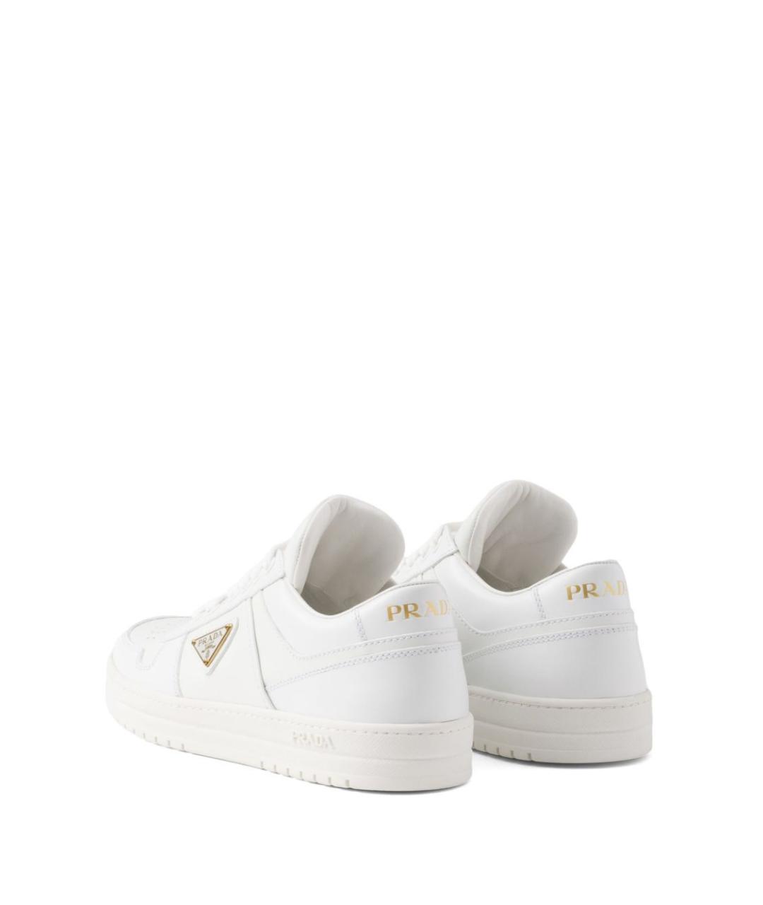PRADA Белые кожаные кеды, фото 7
