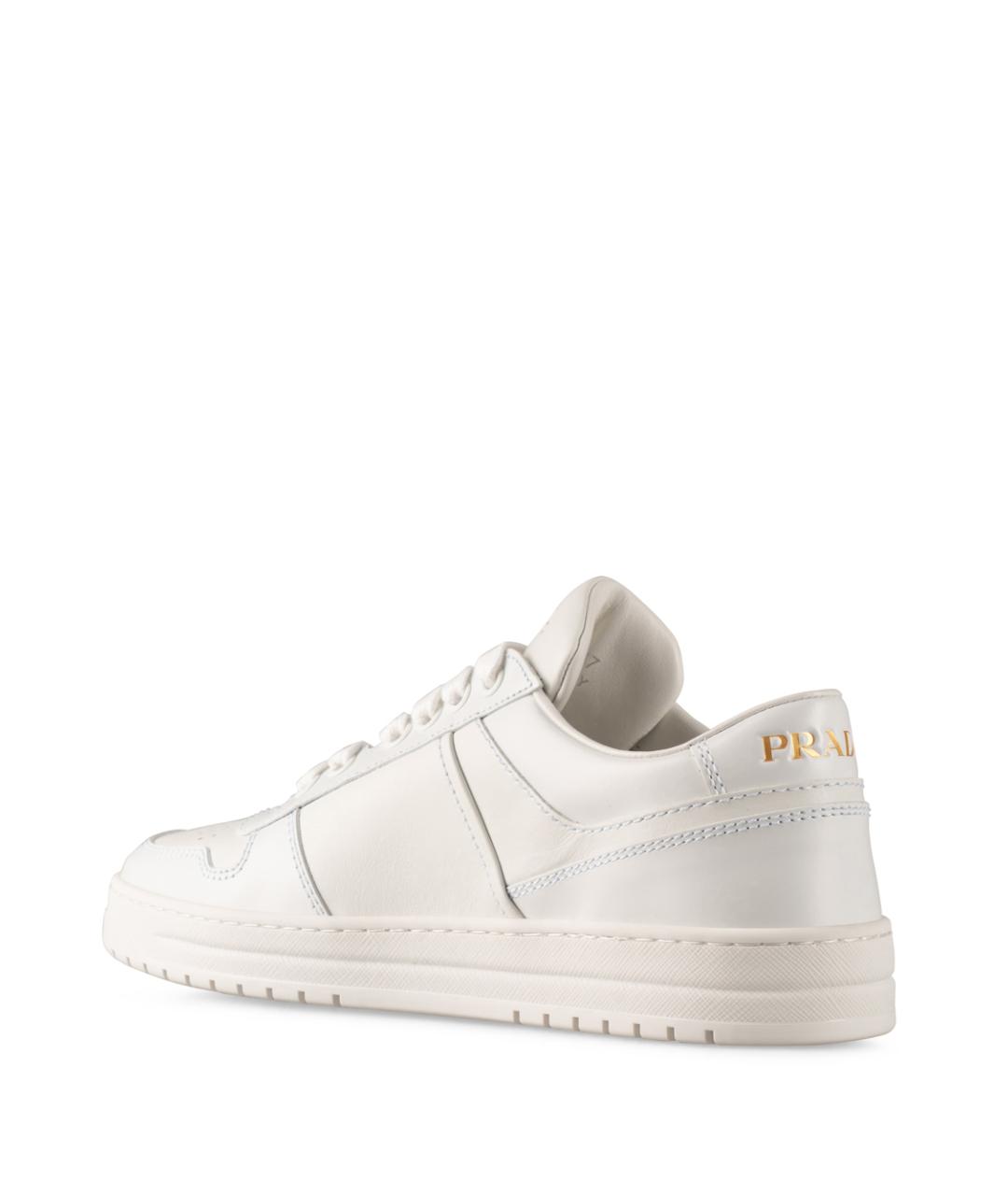 PRADA Белые кожаные кеды, фото 2