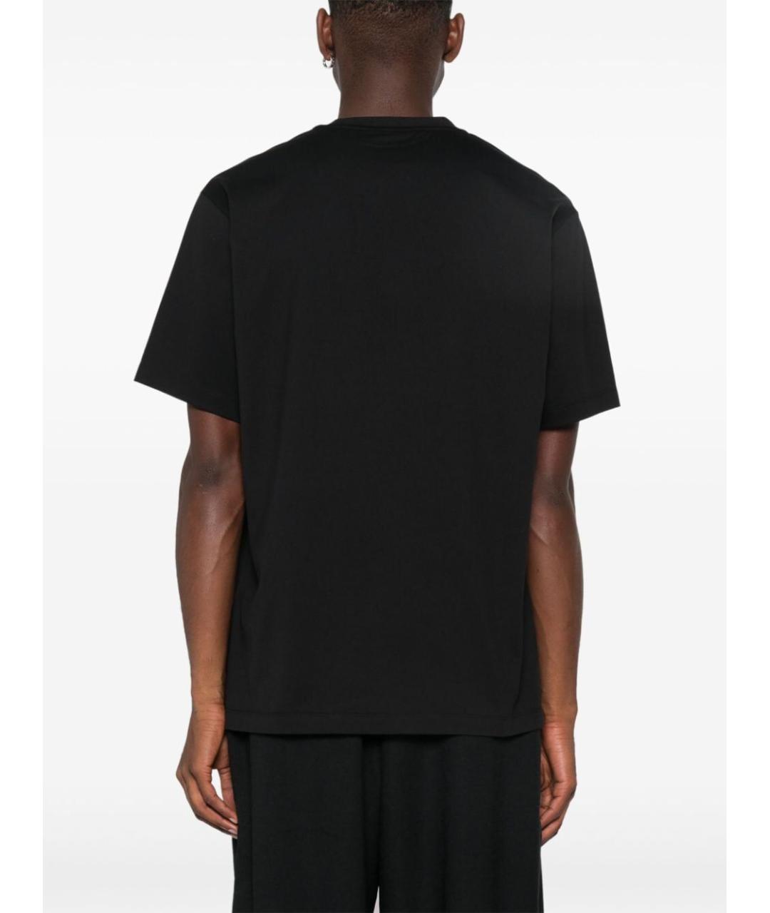 Y-3 Черная хлопковая футболка, фото 4