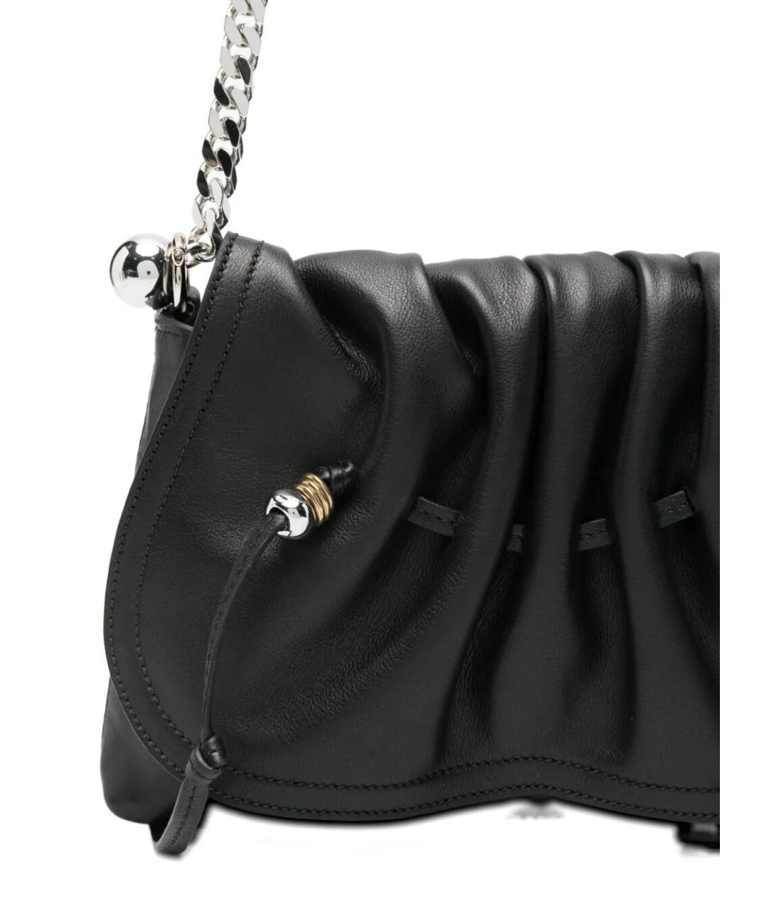 ISABEL MARANT Черная кожаная сумка через плечо, фото 5