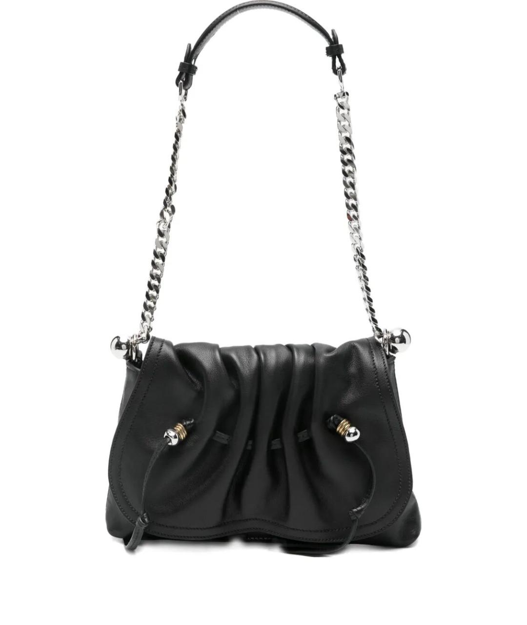 ISABEL MARANT Черная кожаная сумка через плечо, фото 1