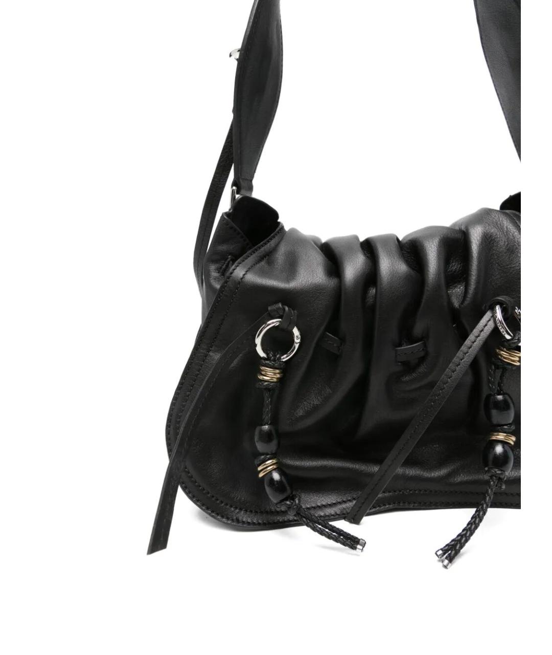 ISABEL MARANT Черная кожаная сумка через плечо, фото 5