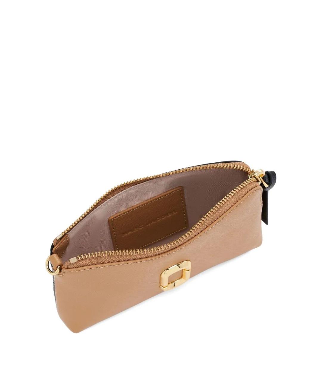MARC JACOBS Бежевый кожаный кошелек, фото 3