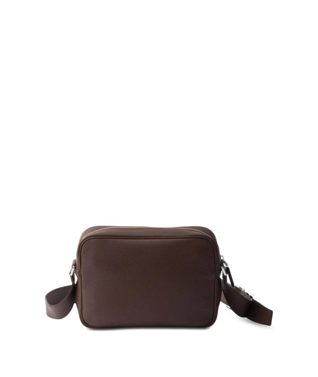 PRADA Коричневая кожаная сумка на плечо, фото 6