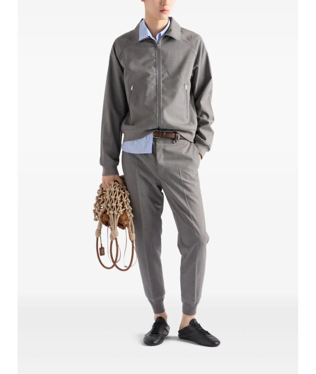 PRADA Голубая хлопковая кэжуал рубашка, фото 4