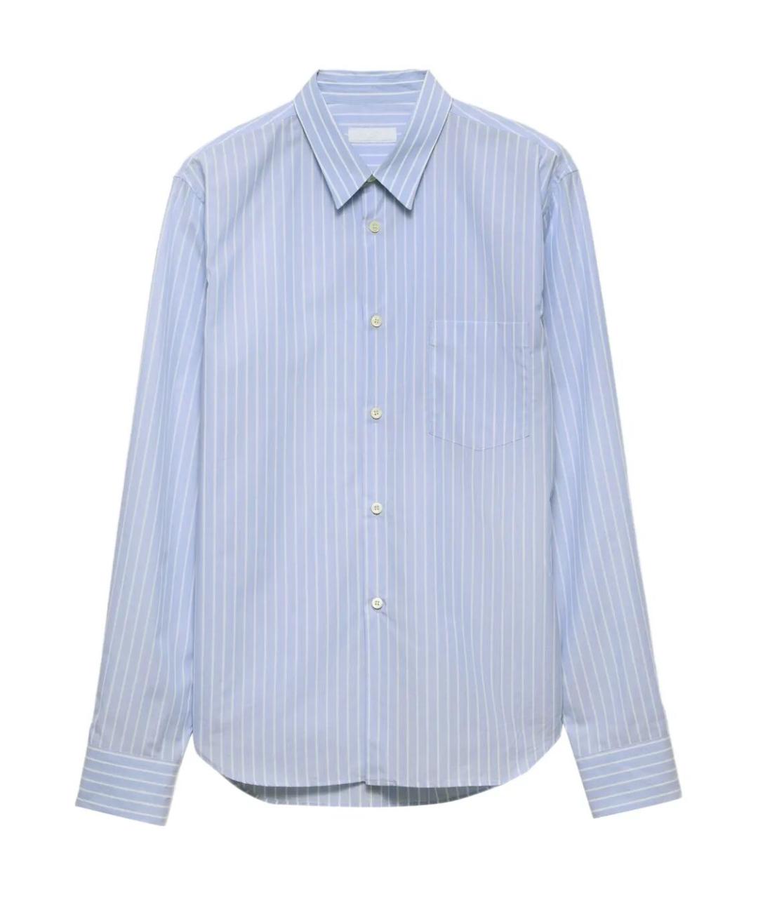 PRADA Голубая хлопковая кэжуал рубашка, фото 1