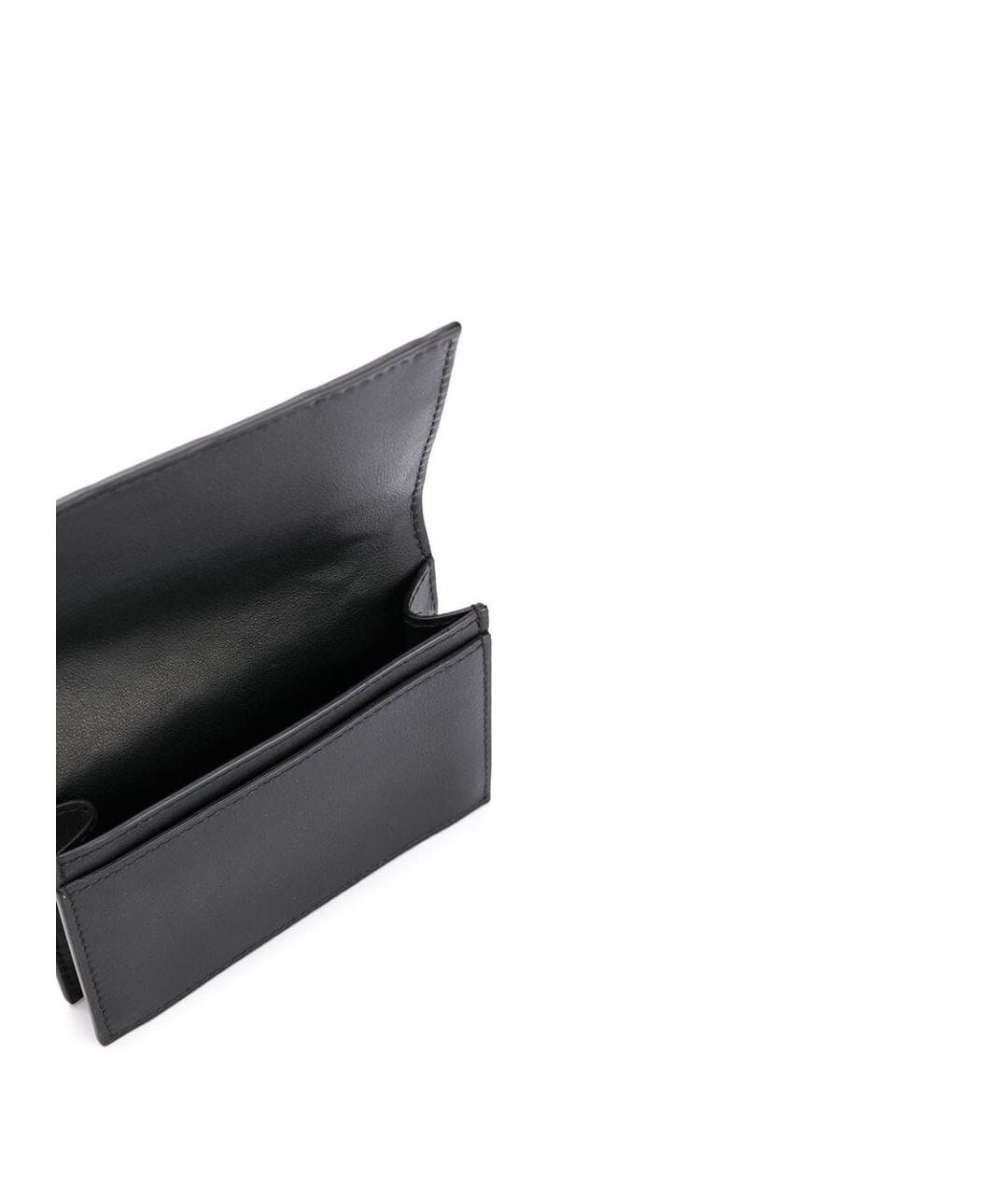 BOTTEGA VENETA Черный кожаный кардхолдер, фото 4