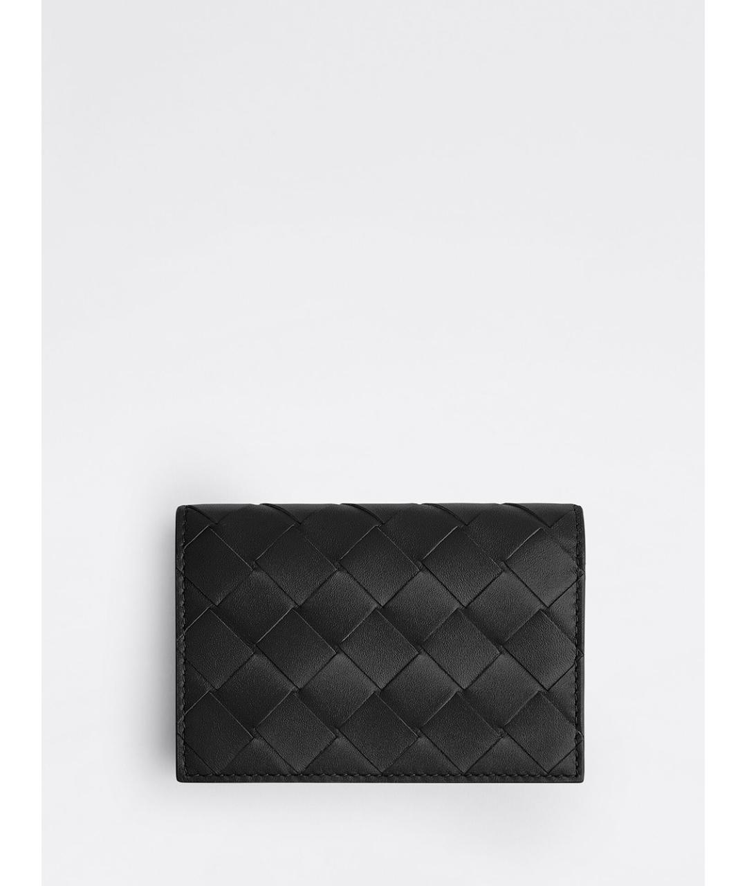 BOTTEGA VENETA Черный кожаный кардхолдер, фото 2