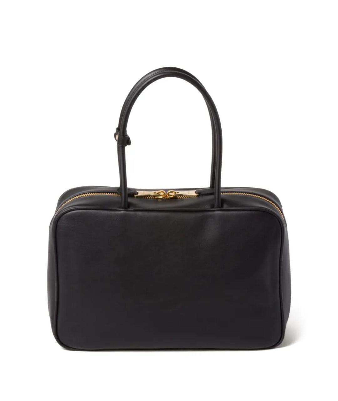 MIU MIU Черная кожаная сумка тоут, фото 7