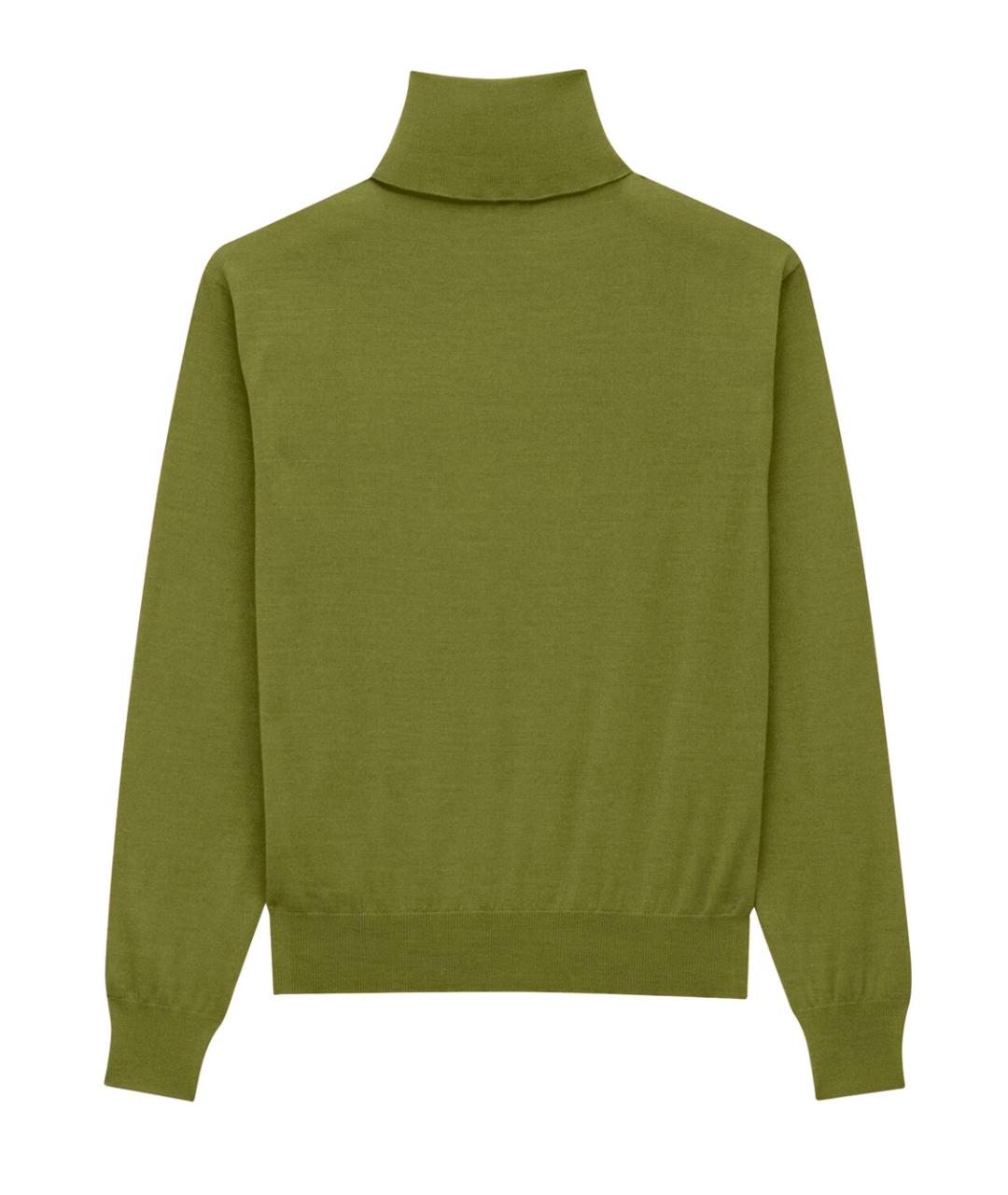 SAINT LAURENT Зеленая кашемировая водолазка, фото 2