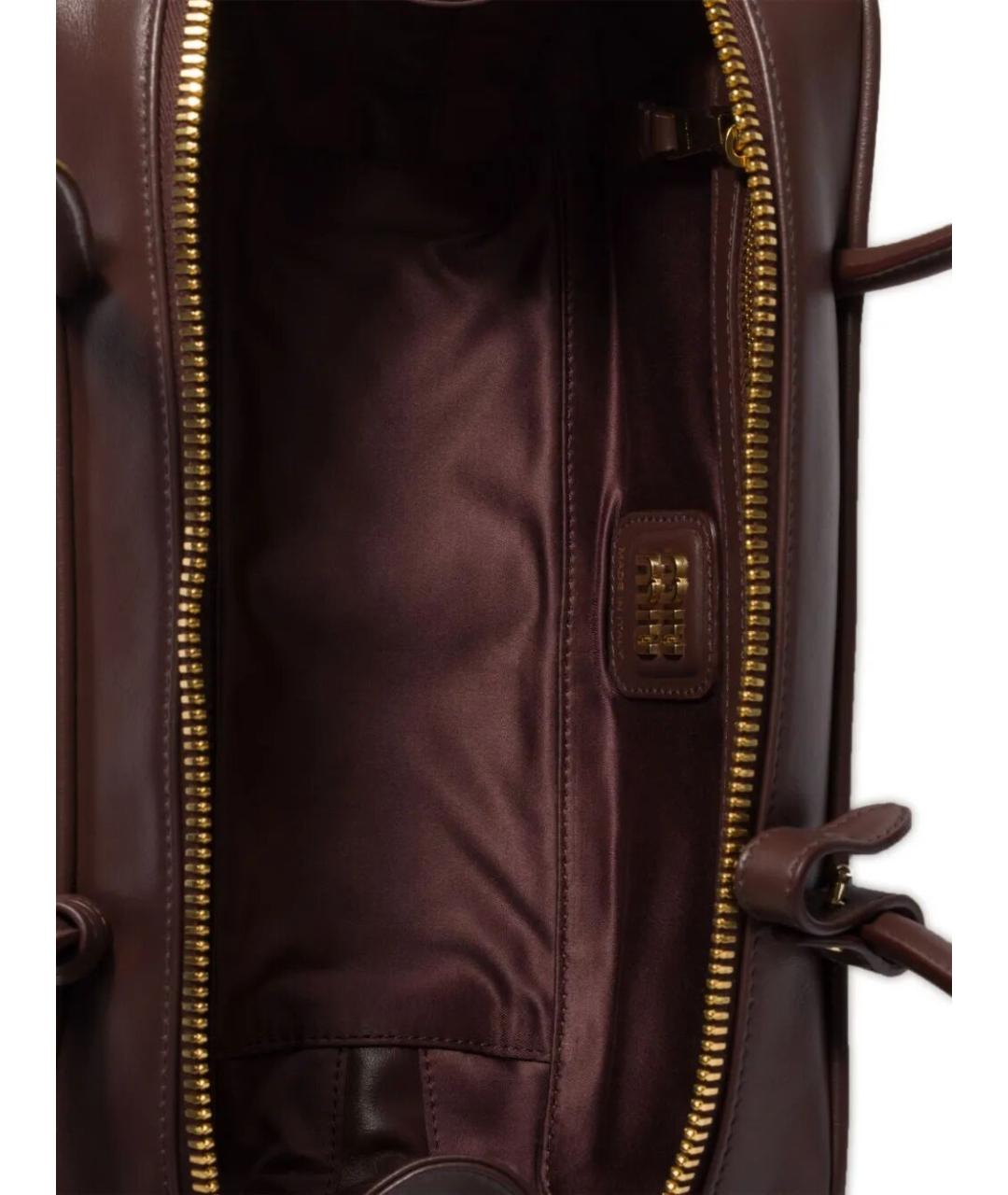 MIU MIU Коричневая кожаная сумка тоут, фото 7